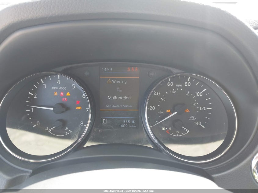 2020 Nissan Rogue VIN JN1BJ1CW4LW651082 IAAI salvage auction — FRONT END, Salvage (Indiana), sold $2,350 on 2026-07-07 (photo 7)
