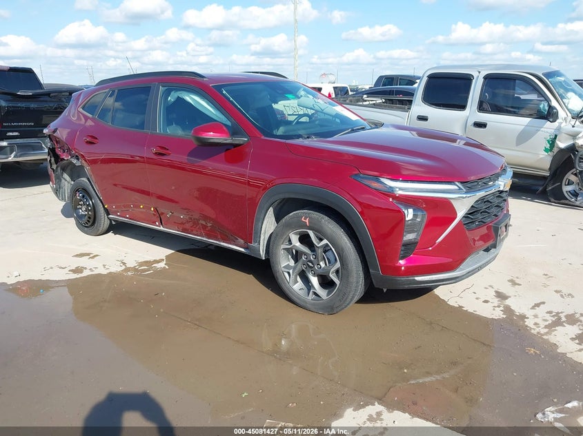 2025 Chevrolet Trax VIN KL77LHEP0SC004140 IAAI salvage auction — RIGHT REAR, Salvage (Texas), sold $4,600 on 2026-07-21 (photo 1)