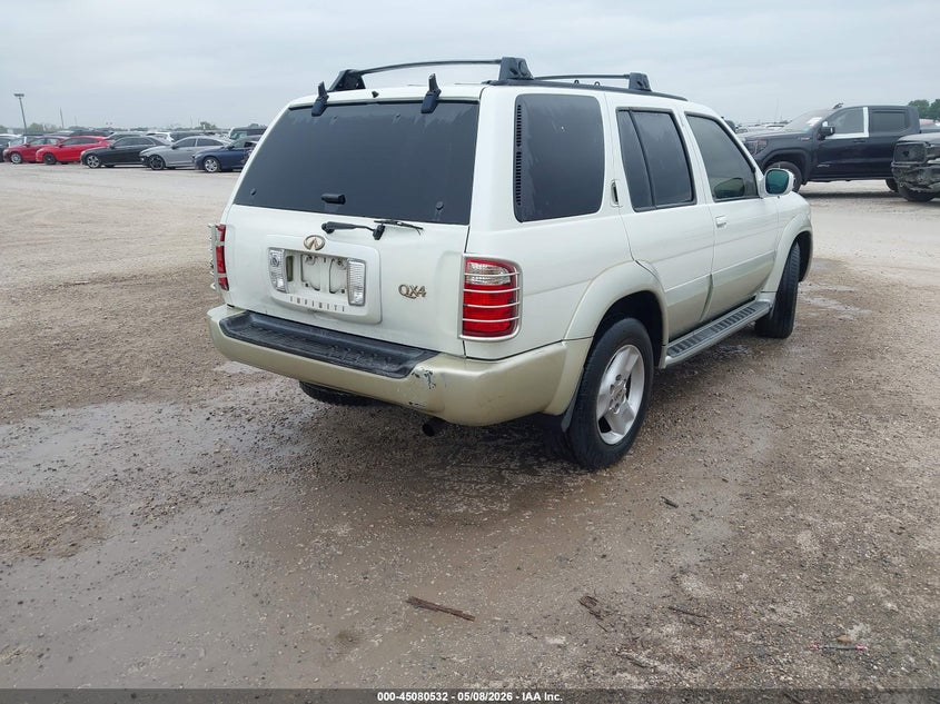 2002 Infiniti Qx4 VIN JNRDR09Y82W253700 IAAI salvage auction — ENGINE DAMAGE, Original (Texas), sold $275 on 2026-07-20 (photo 4)