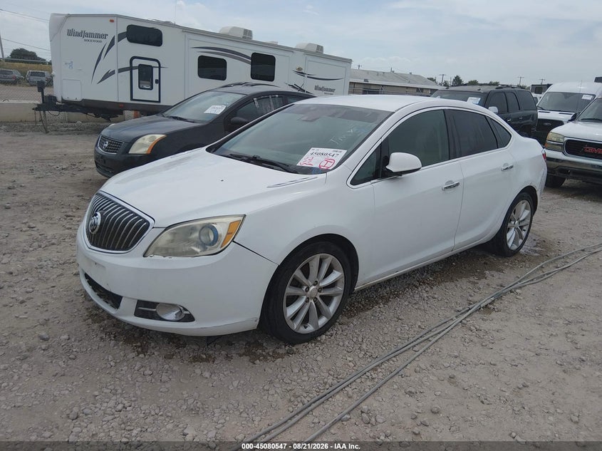 2014 Buick Verano VIN 1G4PR5SK6E4142557 IAAI salvage auction — FRONT & REAR, Original (Texas), sold $425 on 2026-08-31 (photo 2)