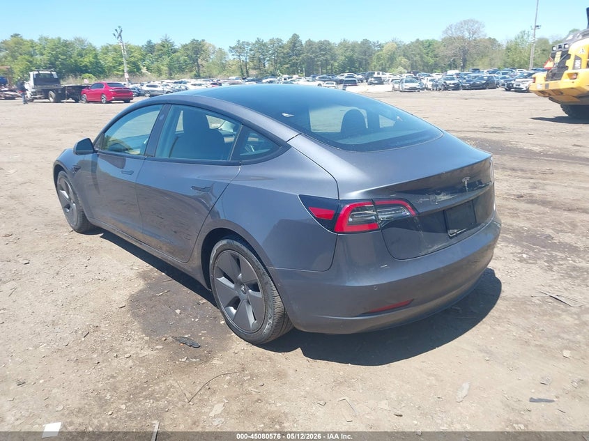 2022 Tesla Model 3 VIN 5YJ3E1EA4NF107941 IAAI salvage auction — RIGHT SIDE, Mv-907A (New York), sold $6,050 on 2026-07-09 (photo 3)