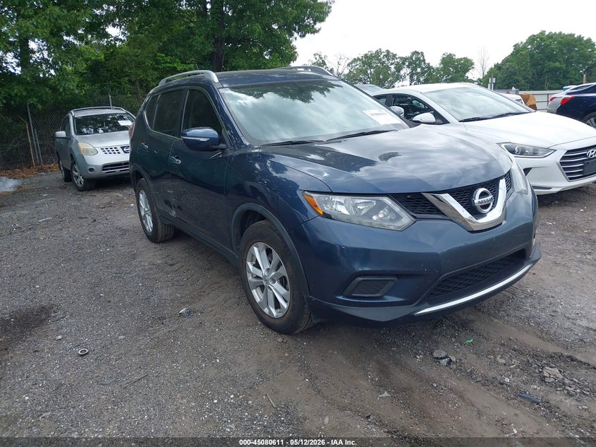2015 Nissan Rogue VIN KNMAT2MT4FP563287 IAAI salvage auction — RIGHT SIDE, Salvage Title, sold $975 on 2026-08-21 (photo 1)