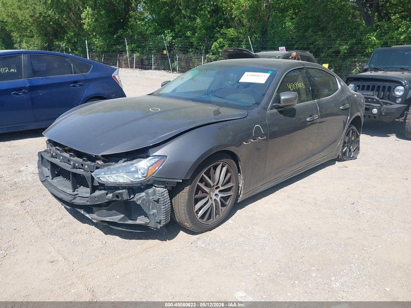 2015 Maserati Ghibli VIN ZAM57RTA3F1138477 IAAI salvage auction — FRONT END, Salvage (Indiana), sold $3,850 on 2026-09-12 (photo 2)