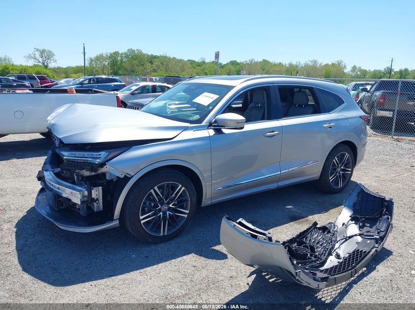 2026 Acura Mdx VIN 5J8YE1H83TL020753 IAAI salvage auction — FRONT END, Salvage - 75% Or Less (Maryland), sold $22,500 on 2026-08-24 (photo 2)