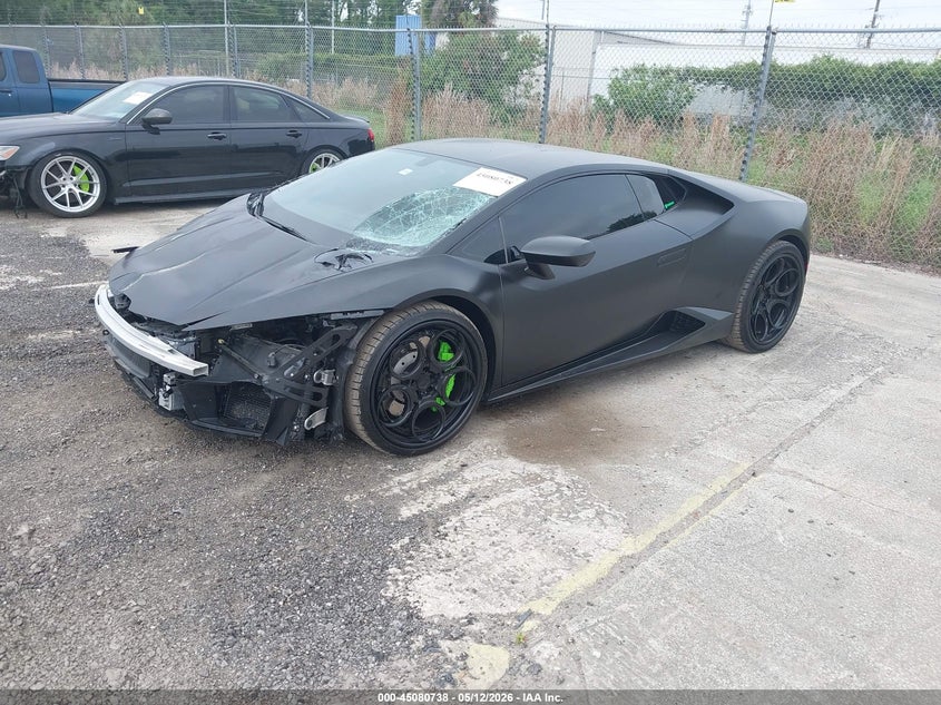 2017 Lamborghini Huracan VIN ZHWUC2ZF8HLA07651 IAAI salvage auction — FRONT END, Rebuildable (Florida), sold $140,000 on 2026-07-06 (photo 2)