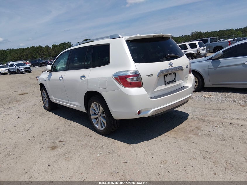 2009 Toyota Highlander hybrid VIN JTEEW44AX92031591 IAAI salvage auction — FRONT END, Salvage (Georgia), sold $750 on 2026-07-17 (photo 3)
