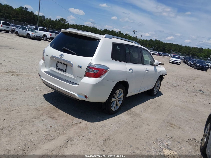2009 Toyota Highlander hybrid VIN JTEEW44AX92031591 IAAI salvage auction — FRONT END, Salvage (Georgia), sold $750 on 2026-07-17 (photo 4)