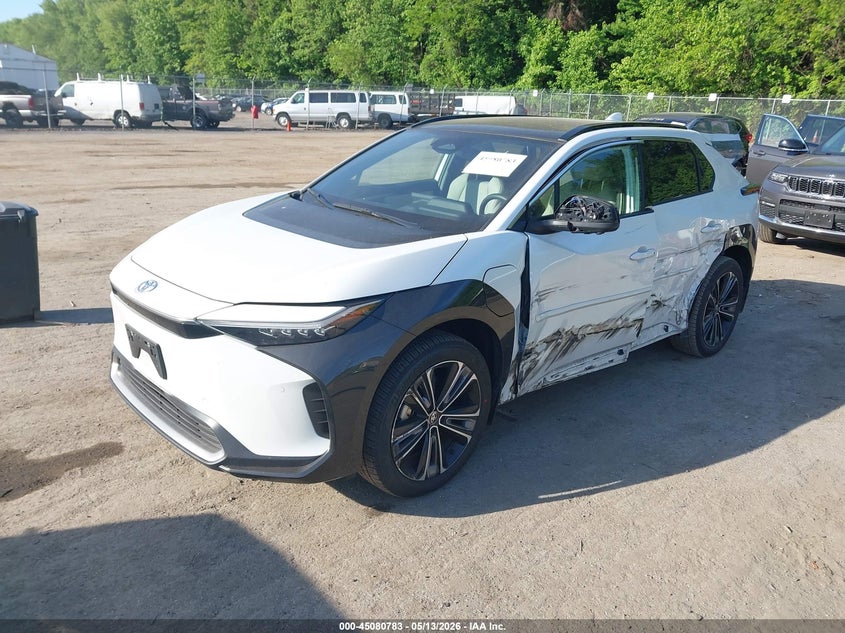 2023 Toyota Bz4x VIN JTMABABA9PA004028 IAAI salvage auction — LEFT SIDE, Salvage - 75% Or Less (Maryland), sold $9,500 on 2026-07-14 (photo 2)