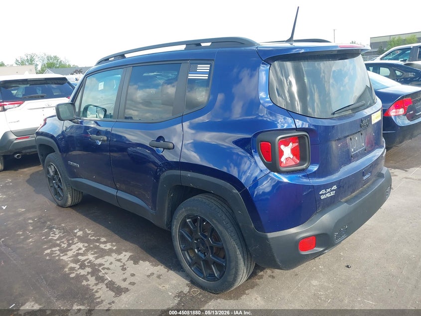 2019 Jeep Renegade VIN ZACNJBAB4KPK71586 IAAI salvage auction — HAIL, Salvage (Ohio), sold $2,950 on 2026-07-07 (photo 3)