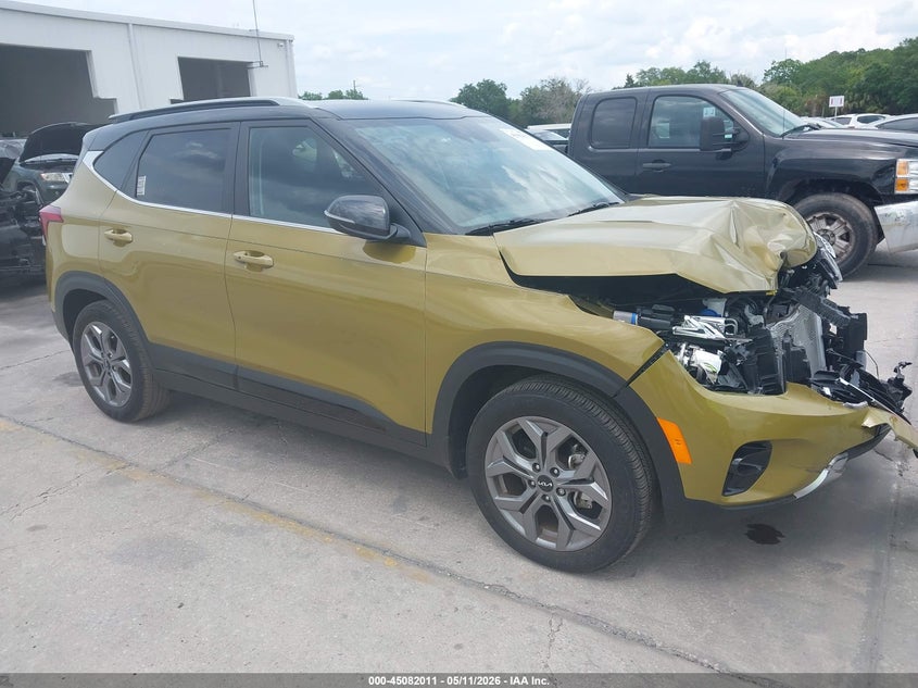 2024 Kia Seltos VIN KNDEU2AAXR7654523 IAAI salvage auction — FRONT END, Salvage Title, sold $5,525 on 2026-07-22 (photo 1)