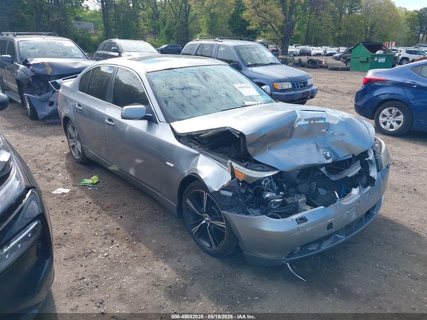 2007 BMW 5 series VIN WBANE73537CM56507 IAAI salvage auction — FRONT END, Mv-907A (New York), sold $450 on 2026-07-07 (photo 1)