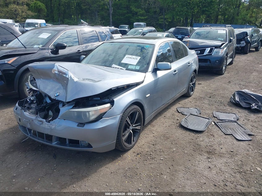 2007 BMW 5 series VIN WBANE73537CM56507 IAAI salvage auction — FRONT END, Mv-907A (New York), sold $450 on 2026-07-07 (photo 2)