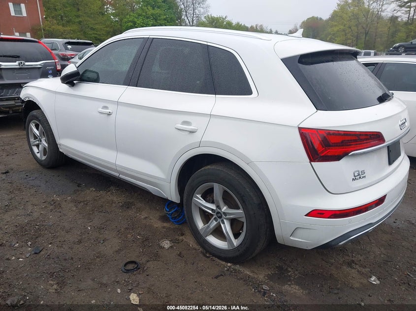 2021 Audi Q5 VIN WA1AAAFY0M2021651 IAAI salvage auction — FRONT END, Salvage (Massachusetts), sold $8,800 on 2026-07-28 (photo 3)