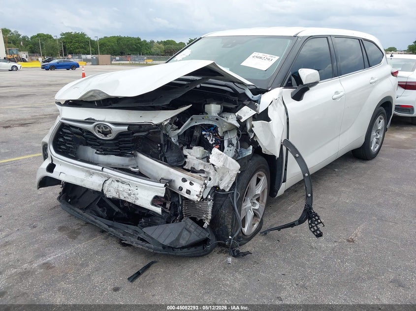 2021 Toyota Highlander VIN 5TDZZRAH6MS055173 IAAI salvage auction — FRONT END, Certificate Of Destruction (Florida), sold $9,250 on 2026-07-23 (photo 6)