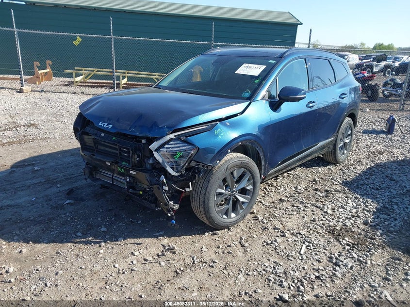 2025 Kia Sportage VIN KNDPXCDG5S7232932 IAAI salvage auction — FRONT END, Salvage (Pennsylvania), sold $10,925 on 2026-07-14 (photo 2)