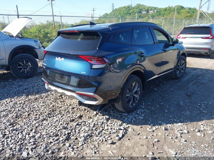 2025 Kia Sportage VIN KNDPXCDG5S7232932 IAAI salvage auction — FRONT END, Salvage (Pennsylvania), sold $10,925 on 2026-07-14 (photo 4)