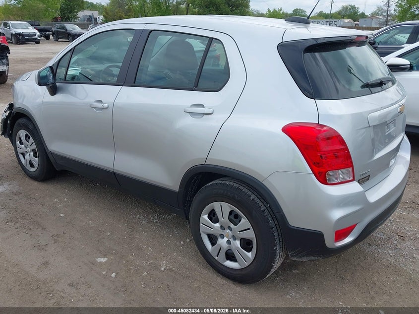 2018 Chevrolet Trax VIN KL7CJKSBXJB606946 IAAI salvage auction — HAIL, Salvage (Illinois), sold $875 on 2026-07-28 (photo 3)