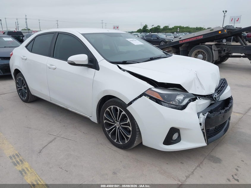 2016 Toyota Corolla VIN 5YFBURHE1GP369662 IAAI salvage auction — FRONT END, Original (Texas), sold $2,800 on 2026-07-29 (photo 1)