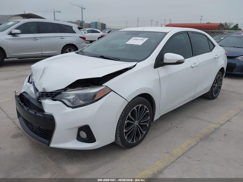 2016 Toyota Corolla VIN 5YFBURHE1GP369662 IAAI salvage auction — FRONT END, Original (Texas), sold $2,800 on 2026-07-29 (photo 2)