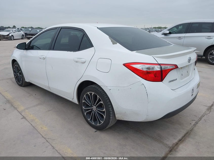2016 Toyota Corolla VIN 5YFBURHE1GP369662 IAAI salvage auction — FRONT END, Original (Texas), sold $2,800 on 2026-07-29 (photo 3)