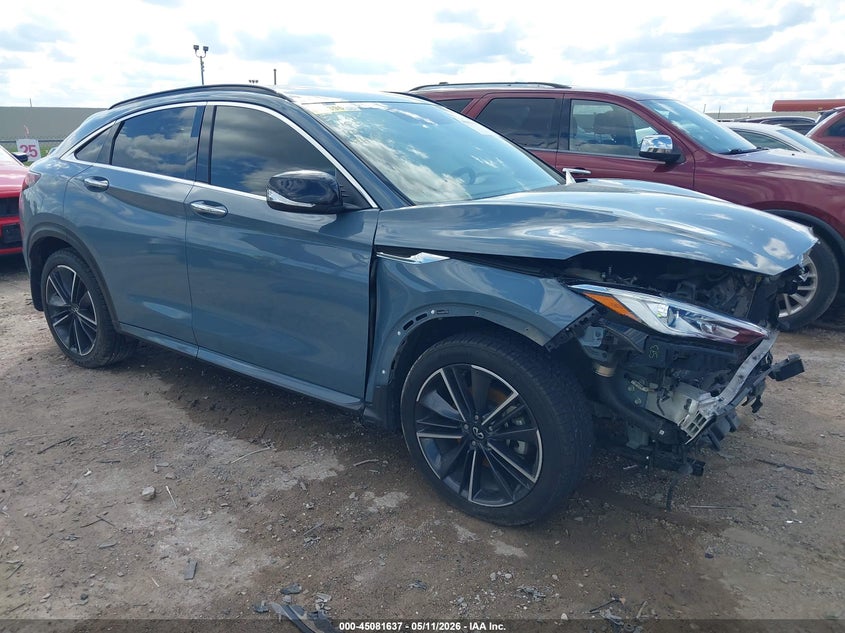 2022 Infiniti Qx55 VIN 3PCAJ5J39NF101280 IAAI salvage auction — FRONT END, Salvage (Texas), sold $6,025 on 2026-07-20 (photo 1)