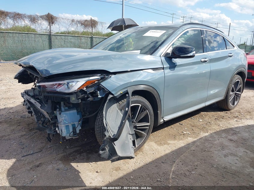 2022 Infiniti Qx55 VIN 3PCAJ5J39NF101280 IAAI salvage auction — FRONT END, Salvage (Texas), sold $6,025 on 2026-07-20 (photo 2)