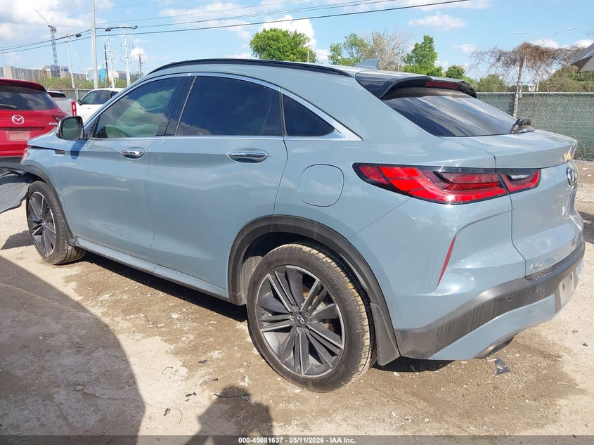 2022 Infiniti Qx55 VIN 3PCAJ5J39NF101280 IAAI salvage auction — FRONT END, Salvage (Texas), sold $6,025 on 2026-07-20 (photo 3)