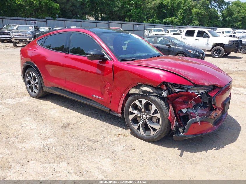 2021 Ford Mustang mach-e VIN 3FMTK3R74MMA45028 IAAI salvage auction — RIGHT FRONT, Original (Texas), sold $7,150 on 2026-07-16 (photo 1)