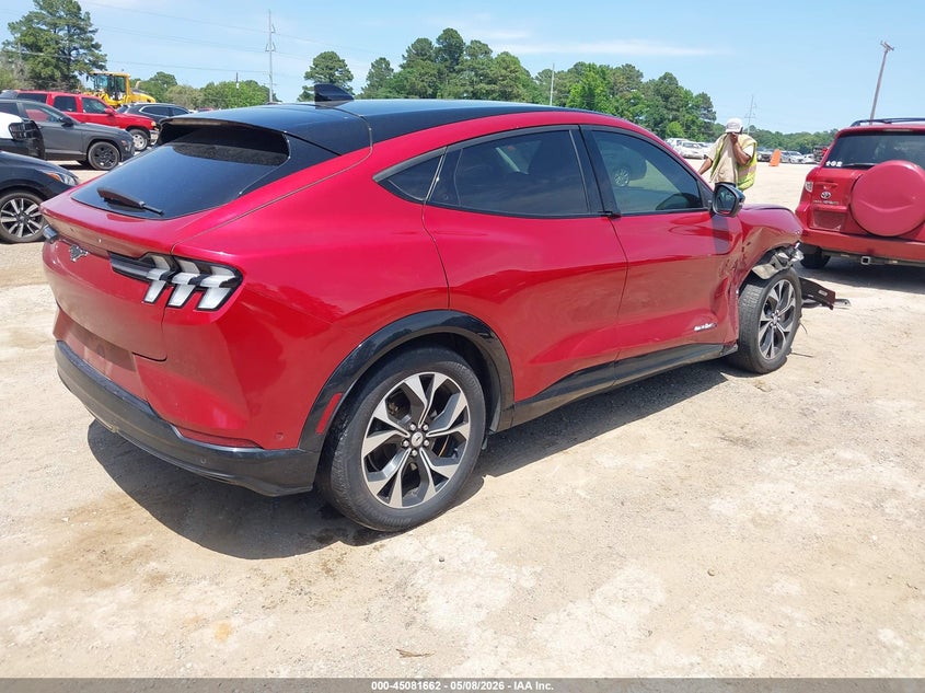 2021 Ford Mustang mach-e VIN 3FMTK3R74MMA45028 IAAI salvage auction — RIGHT FRONT, Original (Texas), sold $7,150 on 2026-07-16 (photo 4)