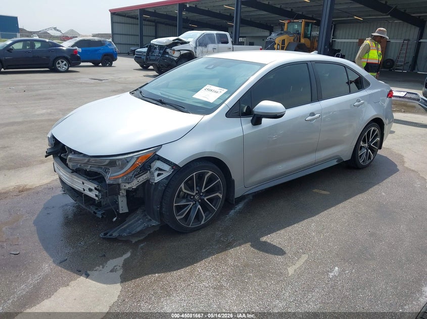 2020 Toyota Corolla VIN JTDS4RCE7LJ034363 IAAI salvage auction — FRONT END, Salvage (Nebraska), sold $6,950 on 2026-07-09 (photo 2)