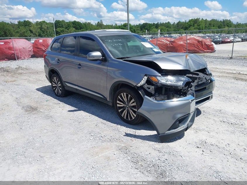 2019 Mitsubishi Outlander VIN JA4AZ3A38KZ045474 IAAI salvage auction — FRONT END, Rebuildable (Florida), sold $25 on 2026-07-30 (photo 1)