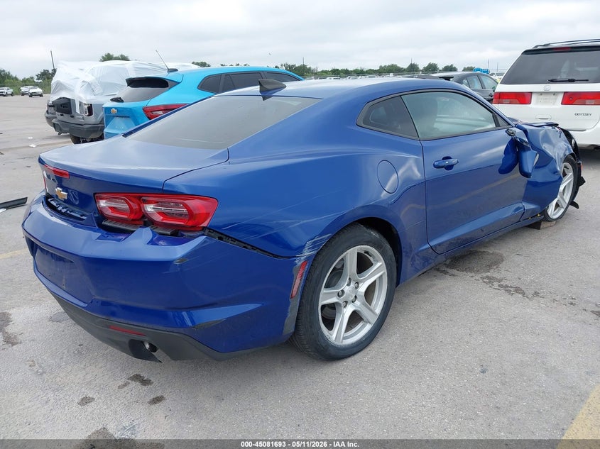 2019 Chevrolet Camaro VIN 1G1FB1RS9K0126271 IAAI salvage auction — RIGHT SIDE, Original (Texas), sold $5,950 on 2026-07-09 (photo 4)