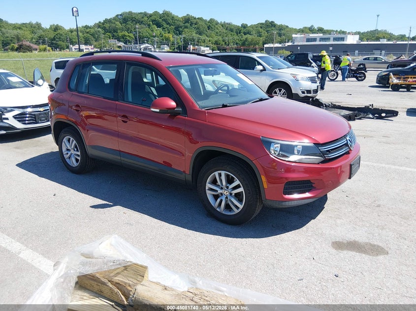 2015 Volkswagen Tiguan VIN WVGBV7AX5FW020275 IAAI salvage auction — HAIL, Salvage (Illinois), sold $1,650 on 2026-07-07 (photo 1)
