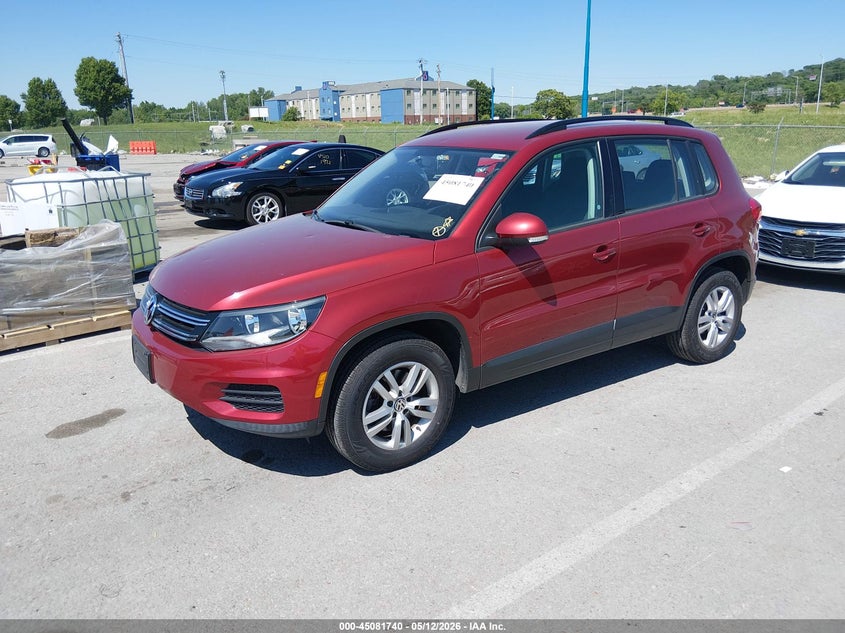 2015 Volkswagen Tiguan VIN WVGBV7AX5FW020275 IAAI salvage auction — HAIL, Salvage (Illinois), sold $1,650 on 2026-07-07 (photo 2)