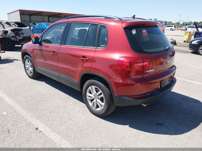 2015 Volkswagen Tiguan VIN WVGBV7AX5FW020275 IAAI salvage auction — HAIL, Salvage (Illinois), sold $1,650 on 2026-07-07 (photo 3)