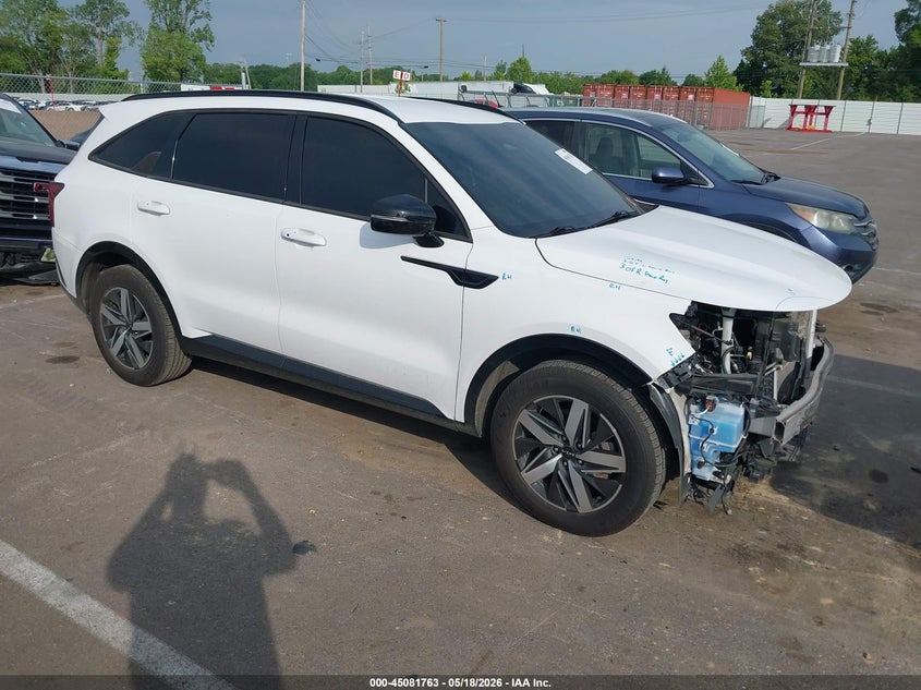 2022 Kia Sorento VIN 5XYRL4LC8NG143601 IAAI salvage auction — FRONT END, Salvage (Tennessee), sold $8,125 on 2026-07-28 (photo 1)
