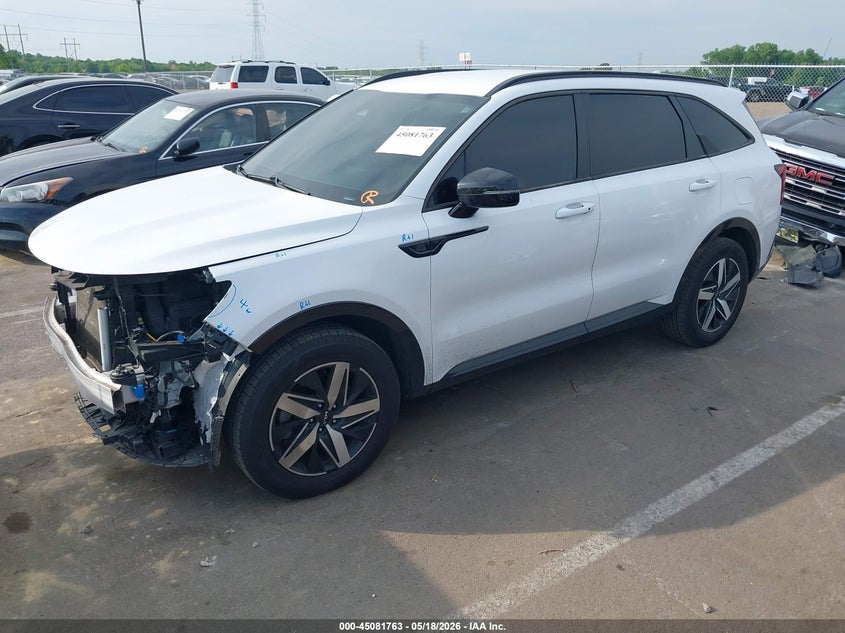 2022 Kia Sorento VIN 5XYRL4LC8NG143601 IAAI salvage auction — FRONT END, Salvage (Tennessee), sold $8,125 on 2026-07-28 (photo 2)