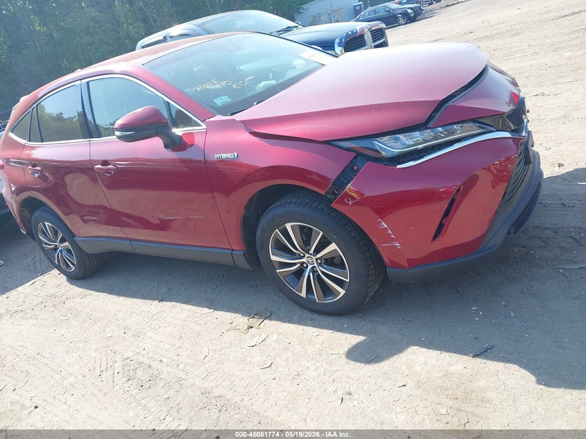 2021 Toyota Venza VIN JTEAAAAH9MJ010159 IAAI salvage auction — FRONT END, Salvage (Massachusetts), sold $7,600 on 2026-07-21 (photo 1)