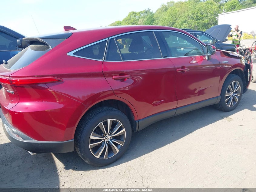 2021 Toyota Venza VIN JTEAAAAH9MJ010159 IAAI salvage auction — FRONT END, Salvage (Massachusetts), sold $7,600 on 2026-07-21 (photo 4)