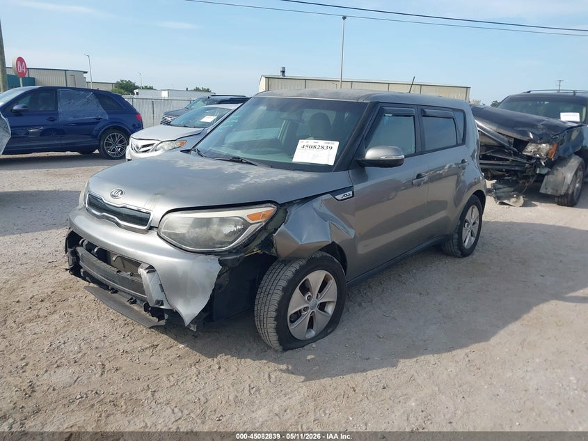 2014 Kia Soul VIN KNDJP3A59E7045657 IAAI salvage auction — FRONT END, Rebuildable (Florida), sold $800 on 2026-07-07 (photo 2)