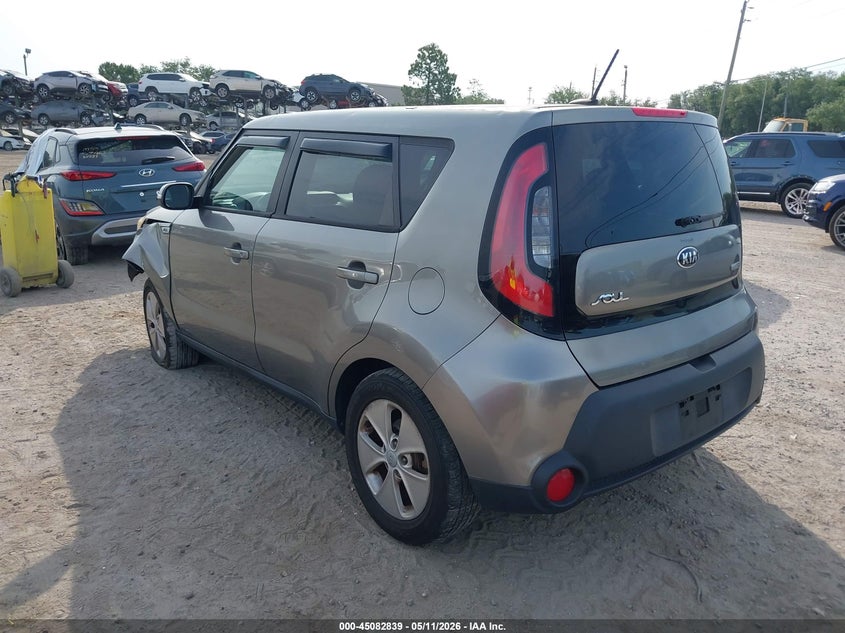 2014 Kia Soul VIN KNDJP3A59E7045657 IAAI salvage auction — FRONT END, Rebuildable (Florida), sold $800 on 2026-07-07 (photo 3)