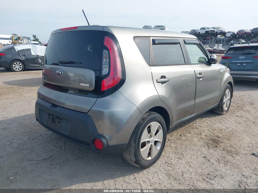 2014 Kia Soul VIN KNDJP3A59E7045657 IAAI salvage auction — FRONT END, Rebuildable (Florida), sold $800 on 2026-07-07 (photo 4)