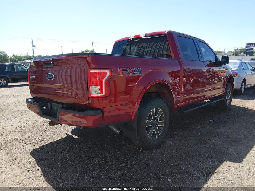 2016 Ford F-150 VIN 1FTEW1EG3GKF48380 IAAI salvage auction — HAIL, Salvage (Kansas), sold $9,625 on 2026-07-31 (photo 4)