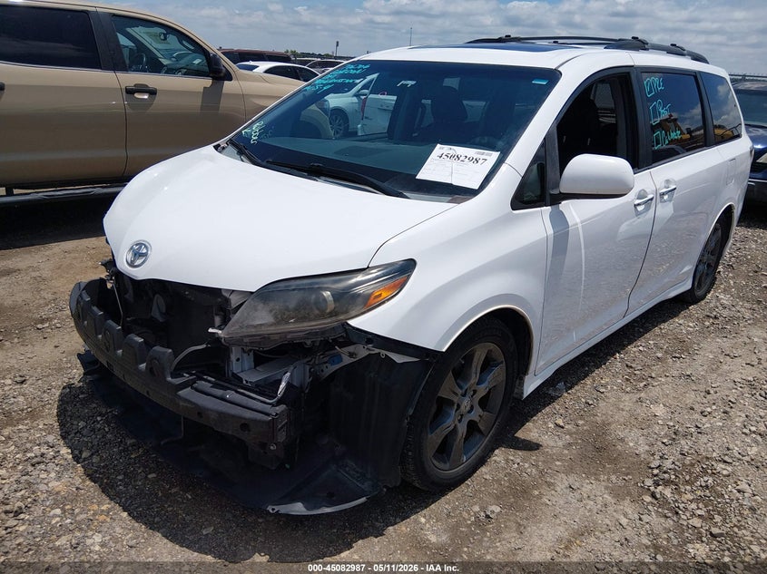 2015 Toyota Sienna VIN 5TDXK3DCXFS586324 IAAI salvage auction — FRONT END, Original (Texas), sold $5,550 on 2026-07-14 (photo 2)