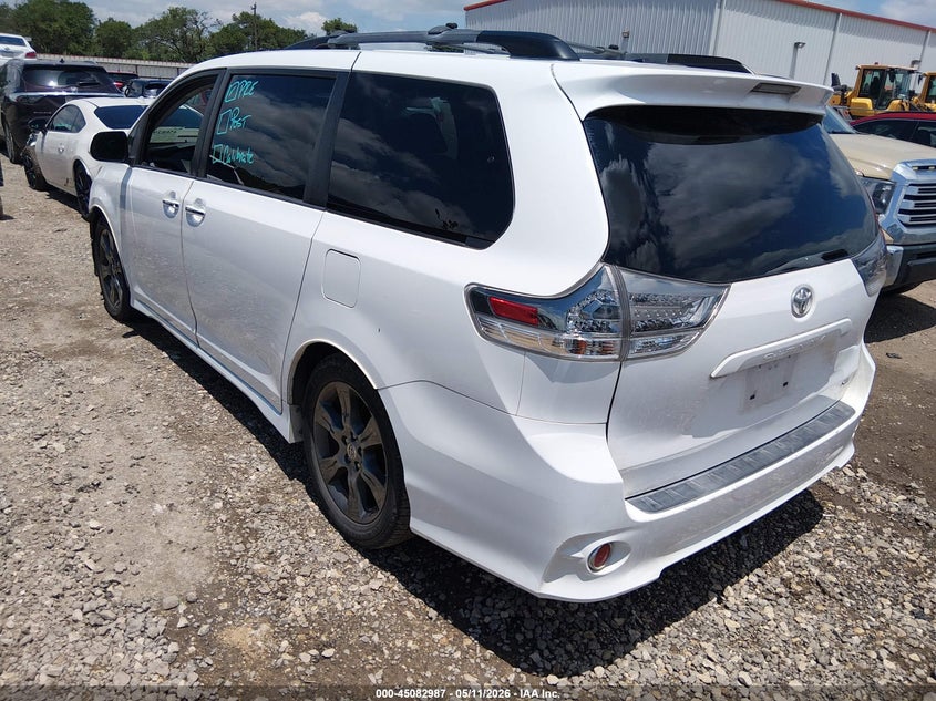 2015 Toyota Sienna VIN 5TDXK3DCXFS586324 IAAI salvage auction — FRONT END, Original (Texas), sold $5,550 on 2026-07-14 (photo 3)