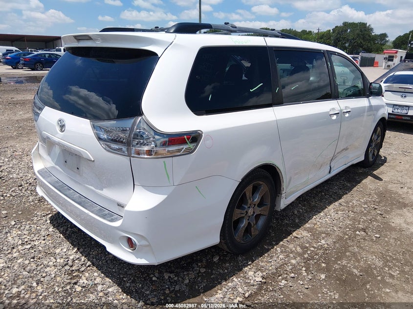 2015 Toyota Sienna VIN 5TDXK3DCXFS586324 IAAI salvage auction — FRONT END, Original (Texas), sold $5,550 on 2026-07-14 (photo 4)