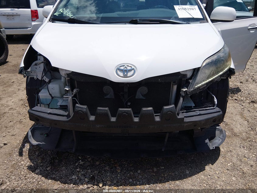 2015 Toyota Sienna VIN 5TDXK3DCXFS586324 IAAI salvage auction — FRONT END, Original (Texas), sold $5,550 on 2026-07-14 (photo 6)