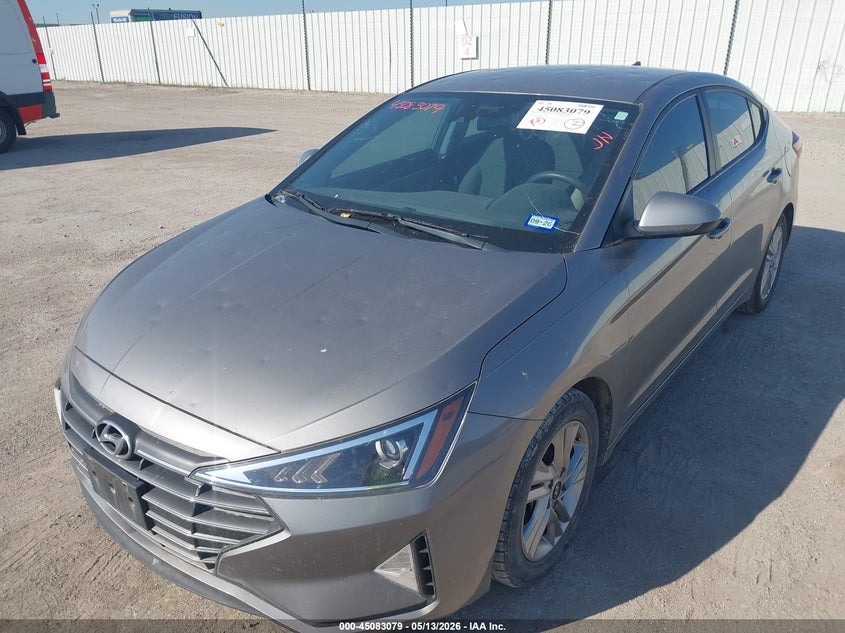 2020 Hyundai Elantra VIN KMHD84LF5LU031772 IAAI salvage auction — HAIL, Original (Texas), sold $2,250 on 2026-07-29 (photo 6)