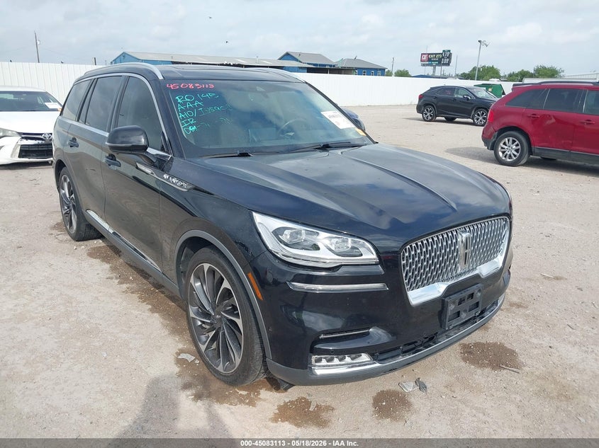 2020 Lincoln Aviator VIN 5LM5J7XC4LGL04657 IAAI salvage auction — HAIL, Original (Texas), sold $13,200 on 2026-07-15 (photo 1)
