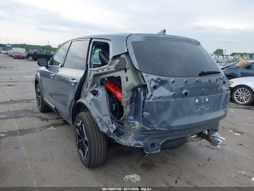 2025 Kia Telluride VIN 5XYP6DGC2SG717890 IAAI salvage auction — REAR END, Salvage (North Carolina), sold $12,500 on 2026-07-13 (photo 3)
